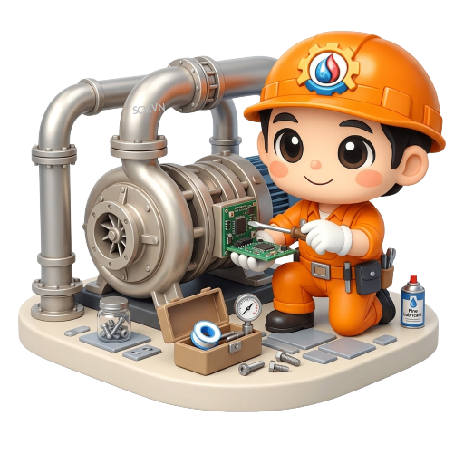 Thợ kiểm tra máy bơm nước gia đình không hoạt động tại nhà khách hàng quận Phú Nhuận