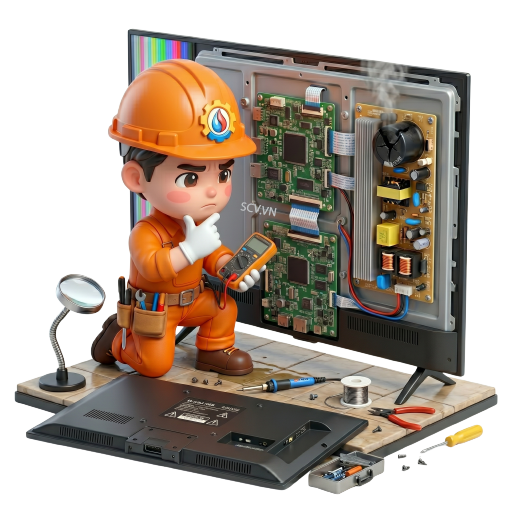 Thợ kiểm tra tivi Sony không lên hình tại nhà khách hàng quận Phú Nhuận