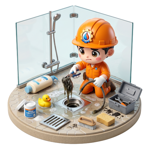 Thợ thông cống nhà tắm bị nghẹt do tóc và xà phòng tại quận Bình Thạnh
