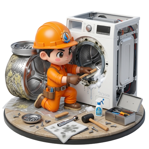 Thợ vệ sinh máy giặt cửa trước tại nhà quận Tân Phú TP.HCM