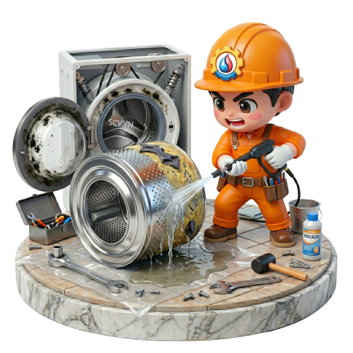 Thợ vệ sinh lồng giặt máy giặt lồng ngang tại nhà quận Bình Thạnh